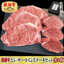 【ふるさと納税】【化粧箱入・最高級A5等級】飛騨牛ヒレ120g・サーロイン200g　各3枚(牛脂・ステーキソース付)【配送不可地域：離島】【1488422】