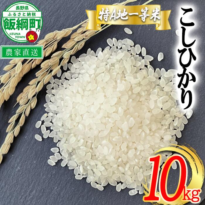 【ふるさと納税】米 東風の里 コシヒカリ 10kg 令和8年産 特A地一等米 東風の会 長野県 飯綱町〔 お米 こしひかり 白米 精米 信州 〕 2026年11月上旬頃から順次発送予定