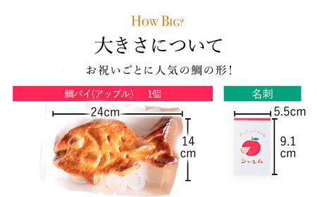 鯛パイ　(アップル）　1個＜アップルパイの店　シャルム＞ FCCF008