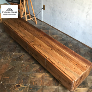 TV台 180×35cm 引き出しタイプ 台 テレビ台 収納 棚 たな タナ tana 手仕上げ 木目 送り物 プレゼント オリジナル リビング ハンドメイド 贈り物 1点物 国産 杉材 無垢材 木目