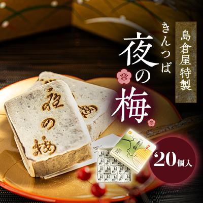 ふるさと納税 砺波市 島倉屋特製　夜の梅　20個入り