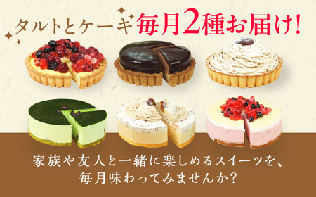 【全6回定期便】12種のケーキ・タルト スイーツ定期便 / ケーキ タルト スイーツ [AFAK034]