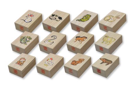 【箱長】干支へその緒入れ (柄：卯（う）)