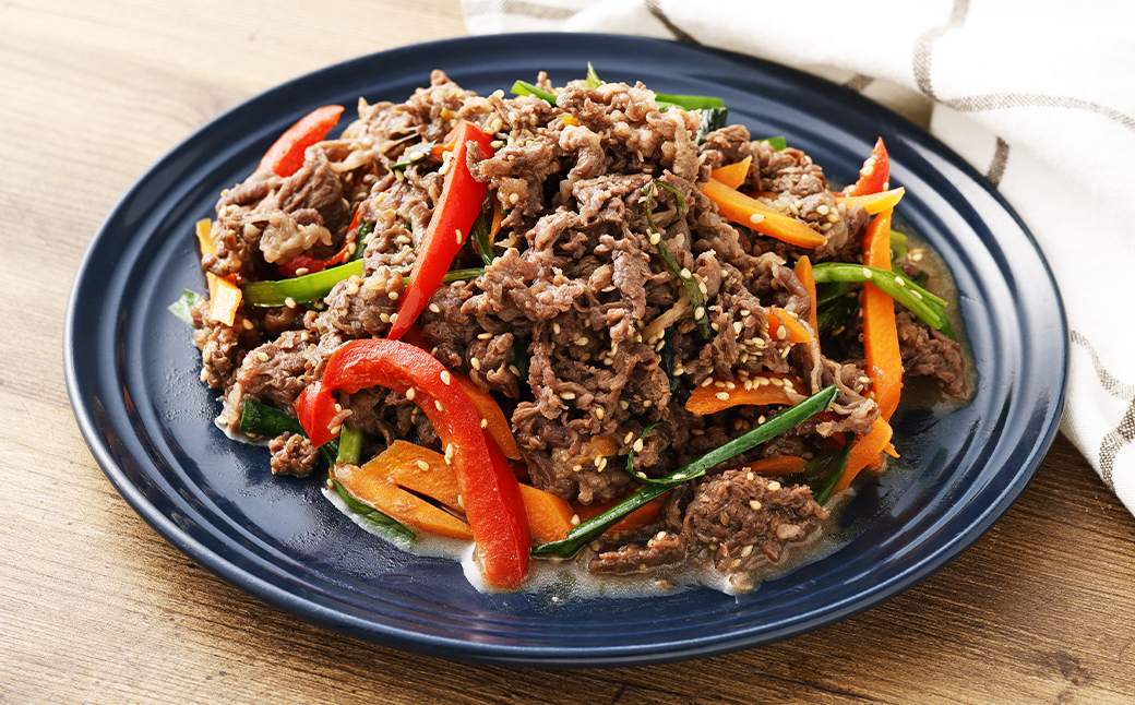 【全3回定期便】国産牛 プルコギ 約1.2kg (300g×4)