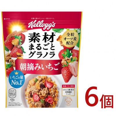 ふるさと納税 高崎市 ケロッグ 素材まるごとグラノラ 朝摘みいちご 430g×6個