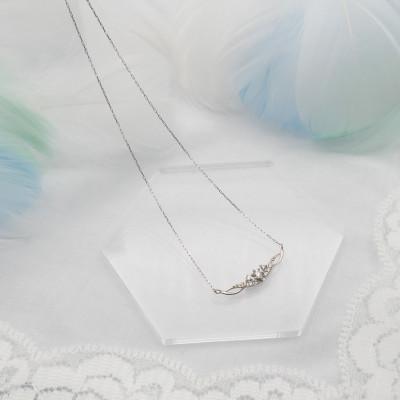 ふるさと納税 昭和町 PT900/PT850 0.10ct ダイヤモンド ペンダントネックレス HH-019738 |  | 02