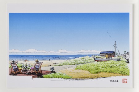 かほくの風景スケッチポストカード　１セット