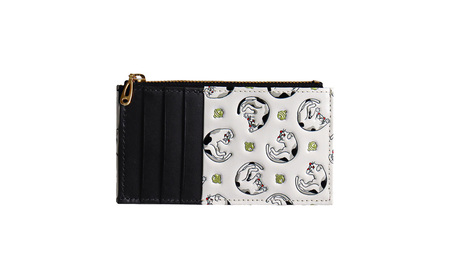 【浅草文庫】フラグメントケース〈猫柄〉(カラー：ニビ（黒系）)