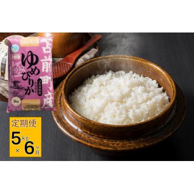 ふるさと納税 苫前町 【定期便】【令和7年産・新米先行受付】北海道とままえ産ゆめぴりか　5kg×6ヵ月連続お届け
