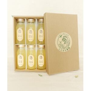 したみち農園 / りんごジュース 果汁100% 180ml×6本セット【1724882】
