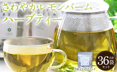 さわやかレモンバームハーブティー 36袋 - ハーブ お茶 飲み物 ティーバッグ 茶葉 レモンバーム gr-0172