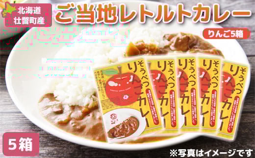 ≪ご当地レトルトカレー≫そうべつりんごカレー5箱 ふるさと納税 人気 おすすめ ランキング 北海道 壮瞥 米 レトルトカレー リンゴ 林檎 アップル 白米 贈り物 贈物 贈答 ギフト 大容量 詰合せ セット 北海道 壮瞥町 送料無料 SBTA049