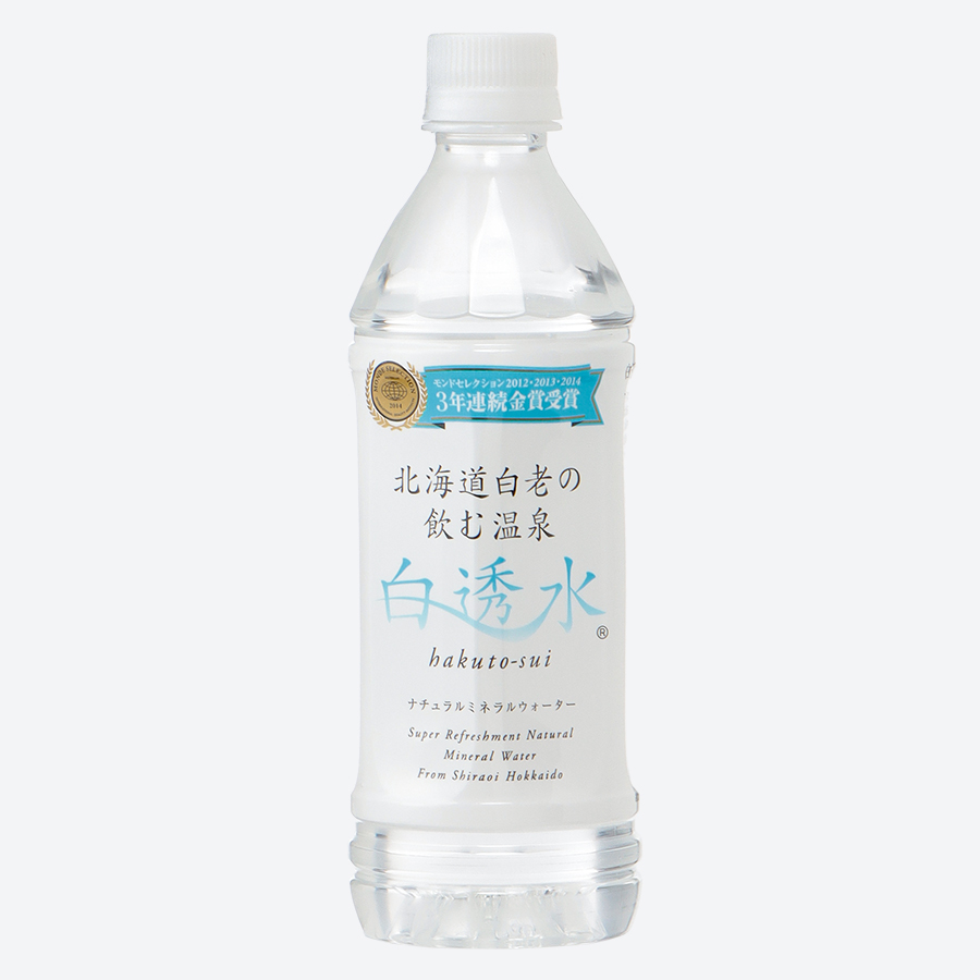 飲む白老温泉水「白透水」500ml × 24本　