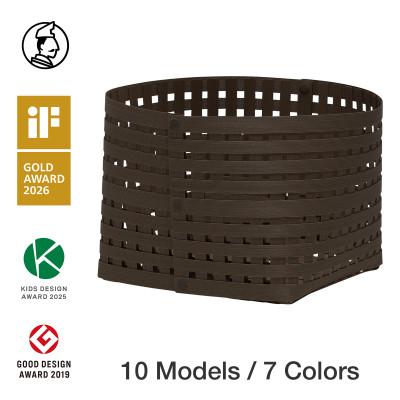 ふるさと納税 奥州市 暮らしを整える収納 バンドシー バスケット M3 ダークブラウン [AR218]
