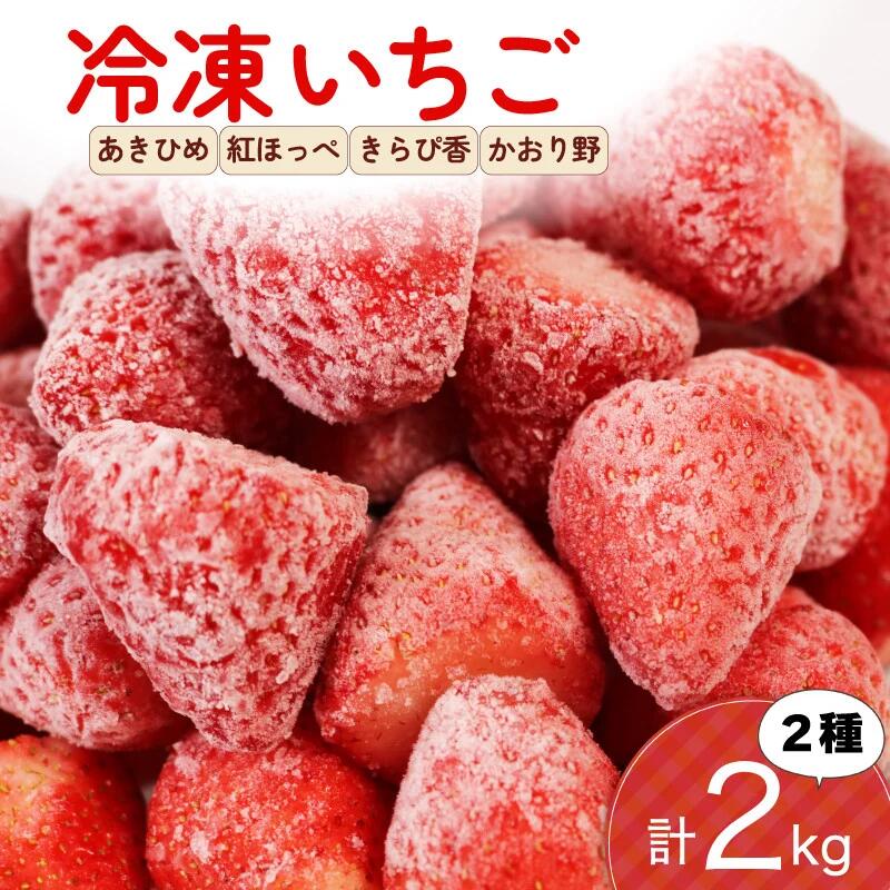 【ふるさと納税】 冷凍 いちご 計2kg 2種類 セット 紅ほっぺ 章姫 きらぴ香 かおり野 国産 ギフト フルーツ 果物 イチゴ フローズン スムージー ジャム ヨーグルト 苺 お取り寄せ itigo 静岡県 藤枝市 ふるさと人気