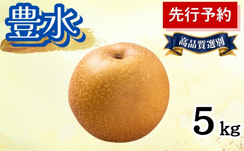 豊水 5kg  高品質選別 (12～14個入) 秋田県 能代市 梨 なし ナシ 果物 フルーツ 厳選 贈答用 甘い 果実 果汁