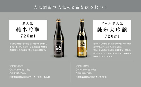 人気酒造セット「純米大吟醸720ml×3本」「純米吟醸720ml×3本」【道の駅「安達」智恵子の里】