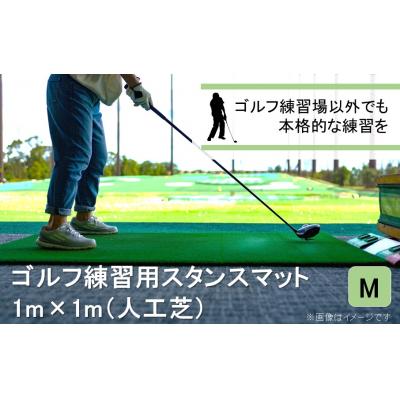 ふるさと納税 国東市 アイリスソーコーゴルフ スタンスマット M 1m×1m 100ターフ GL489 _2230R