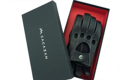 カカザン フルフィンガー ドライビング グローブ【サイズ：M】甲穴(ナックルホール)有り