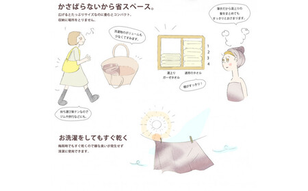 ガーゼバスタオル　大判サイズ　（そら色）