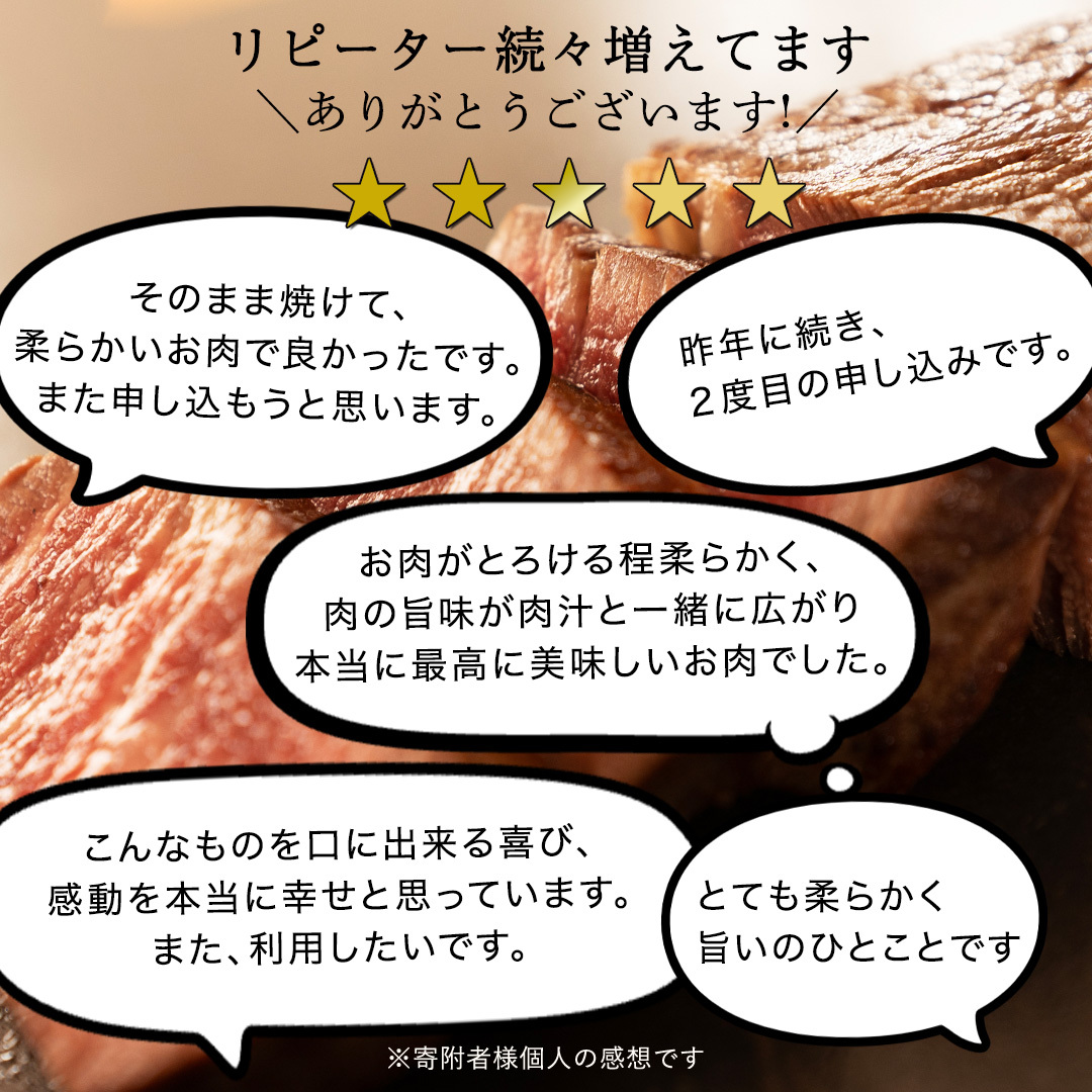 【 定期便 】(12か月連続でお届け)『 常陸牛 』 ヒレステーキ 200g × 3枚（茨城県共通返礼品：守谷市） 茨城県産 牛ヒレ肉 牛肉 ヒレ 牛ヒレ ステーキ 常陸牛 [BX101-NT]_イメ