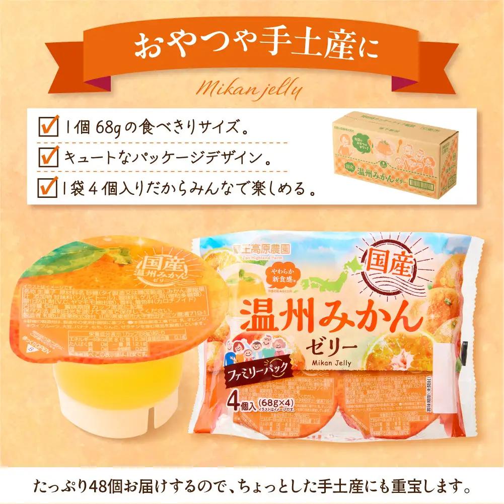 みかんゼリー 1袋4個入×12袋 フルーツ ゼリー