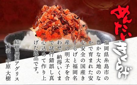 結樹農園アグリス めんたいきくらげ300g 《糸島》【結樹農園アグリス】[AAJ001] きくらげ 国産 明太 明太子 ご飯のおとも ごはんのお供