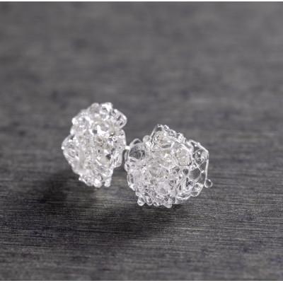 ふるさと納税 木曽町 【木曽発】アップサイクルガラス ピアス lino