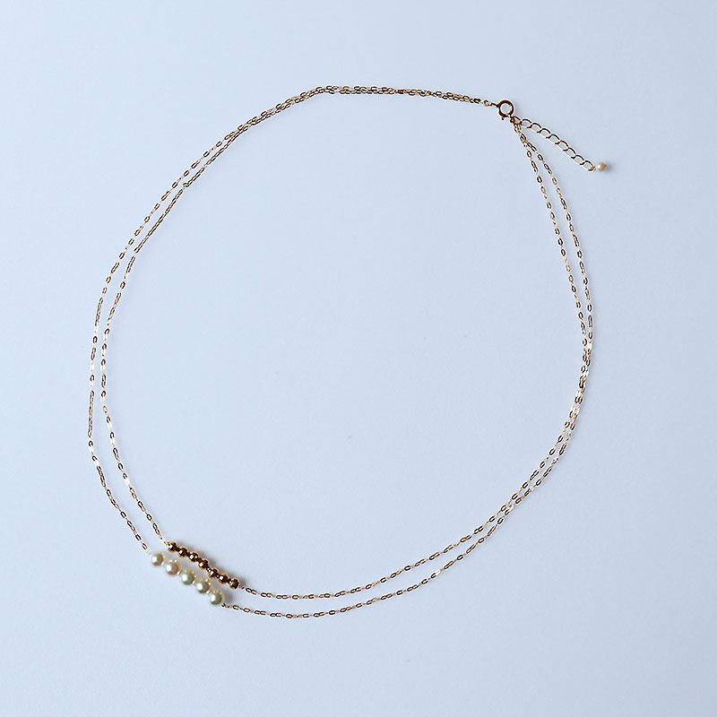 志摩産アコヤ真珠 4-4.5ミリ 2連 ベビーパールネックレス / あこや真珠 ネックレス 真珠 伊勢志摩 志摩 アクセサリー ギフト パール 母の日 ホワイトデー ベビーパール 〔115-06〕