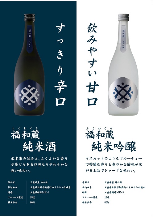 IM-02　日本酒　福和蔵　純米酒　純米吟醸の金賞セット　720ml×2本_イメージ5