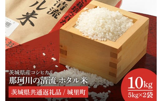 令和7年産 茨城県産コシヒカリ 那珂川の清流 ホタル米10kg（茨城県共通返礼品/城里町）特A評価 数量限定 選べる内容量 お米 こめ コメ ごはん 精米 こしひかり 単一米 安心 安全 白米 生産者直送 高評価 おいしい 茨城県産 水戸市（IH-5103）