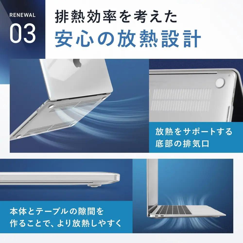 【堺市企画】Macbook カバー Pro13inch クリア HOGOTECH