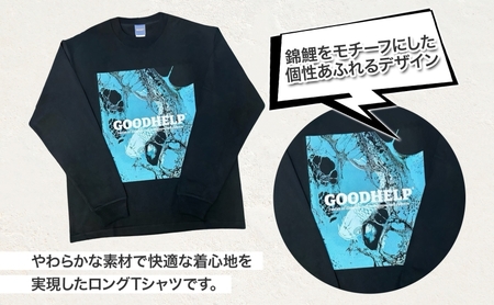シャツ GOODHELP　ColoredCarp　L/S　T-shirt　black Tシャツ ロンT 鯉 寒川町