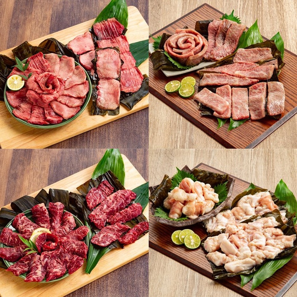 34-19 【お中元】紋別名物 流氷昆布締め牛4種の食べ比べセット