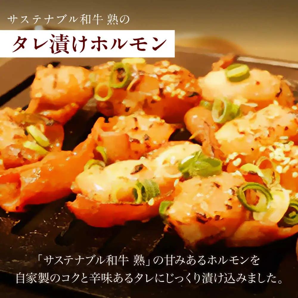 牛肉 サステナブル和牛 熟 タレ漬けホルモン3P 200g×3袋 計600g [AIAT004] 