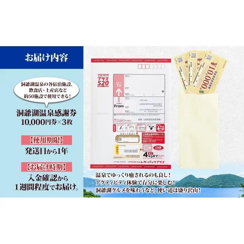 旅行 宿泊 クーポン 3万円分 感謝券 洞爺湖 温泉 旅行