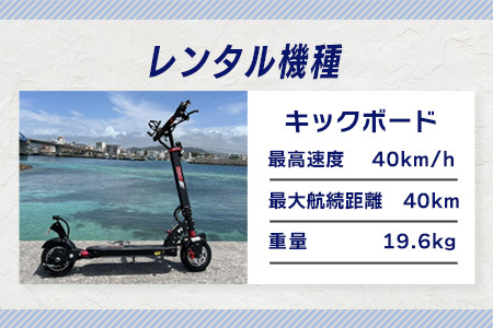 電動キックボード又は電動バイク2名様1日利用券 (24時間) TW-1