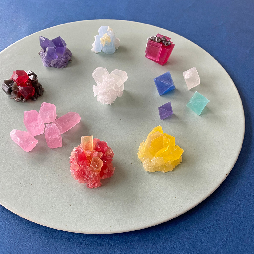 こうぶつヲカシ（琥珀糖）2種セットC（九州のこうぶつヲカシ100g、より鉱物なこうぶつヲカシ110g）福岡市