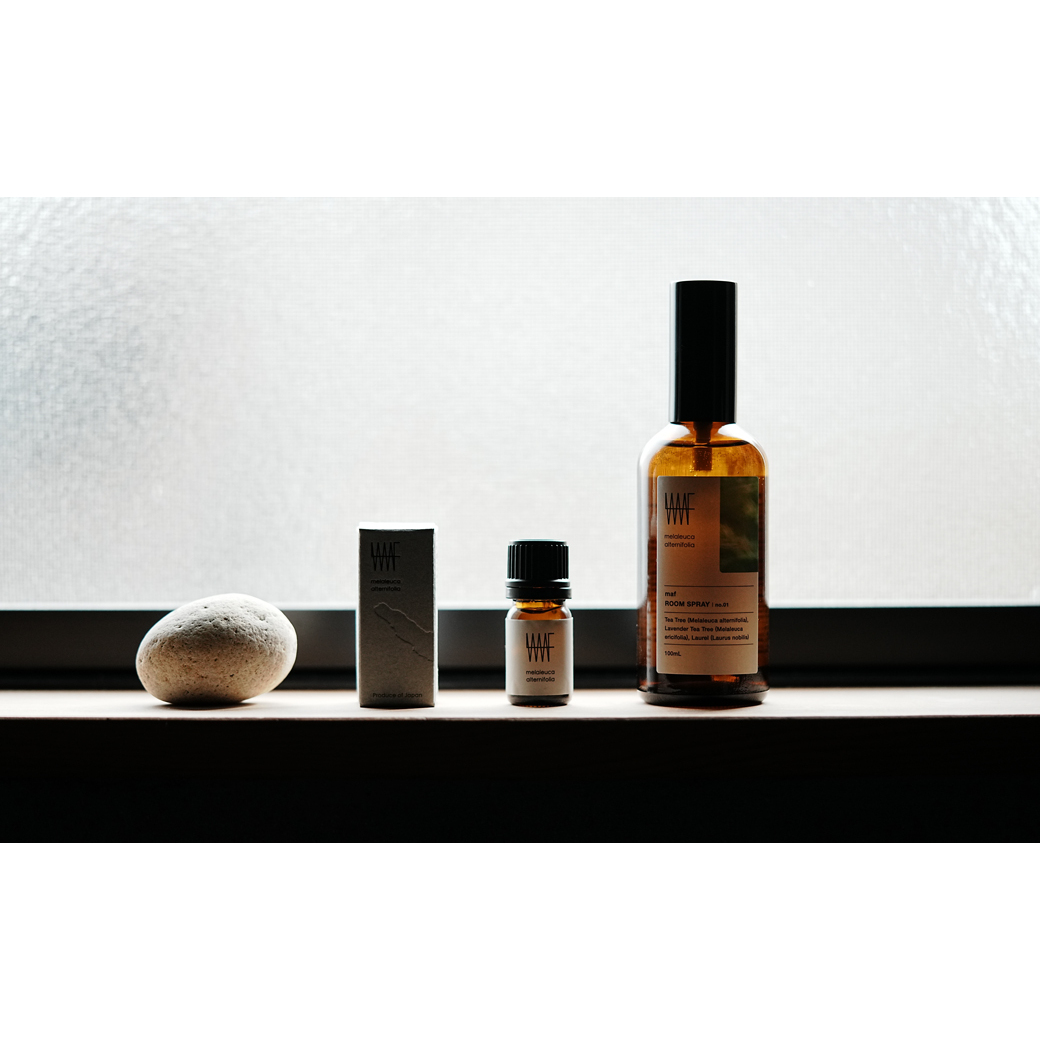BOX SET (maf essential oil tea tree + maf cold process soap MA + maf room spray No.01)