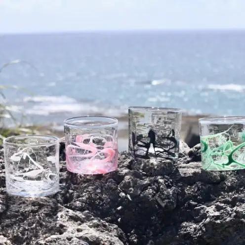 【RYUKYU GLASS WORKS 海風】ポロロカロック（ブラック）