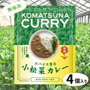 【ふるさと納税】小松菜カレー 4個　【加工食品・惣菜・レトルト】