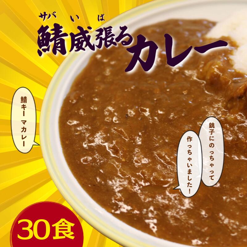 【ふるさと納税】 銚電 鯖威張るカレー 30食 オリジナルカレー 名物 非常食 保存食 備蓄用 防災備蓄 長期保存 常温保存 ローリングストック 防災グルメ 備蓄食品 災害対策 お土産 食べきり ふるさと納税 ふるさと納税カレー ふるさと納税レトルト 千葉県銚子市 銚子電気鉄道