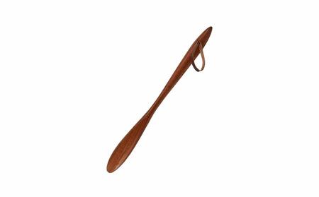 靴べら(S)　ウォルナット 【 旭川家具 北海道 旭川市 木製 家具 選べる樹種 靴べら 革ひも付き 滑らか仕上げ シューホーン シンプル ナチュラル 手作り 北欧 おしゃれ 天然木 無垢 】