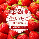 【ふるさと納税】2025年1月から発送開始 いちご 生いちご 厳選 2品種 食べ比べ セット 果物 いちにのいちご園 2箱 フルーツ お取り寄せ お取り寄せフルーツ 手土産 プレゼント 送料無料 食品 宮崎県 延岡市