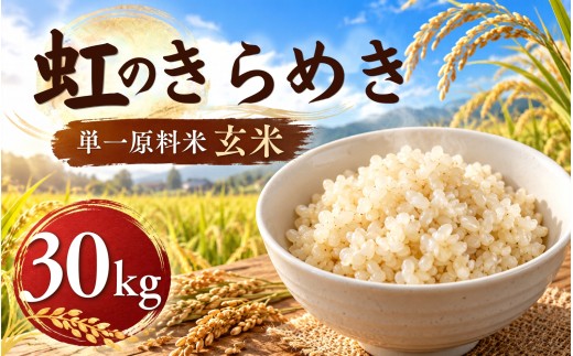 令和8年産 岡山県産 虹のきらめき 30kg / 先行予約 にじのきらめき 玄米 30kg こめ コメ 米 おコメ お米 おこめ 精米 せいまい 虹のきらめき しんまい 岡山 真庭 お米 岡山県 人気 ブランド 2026年産 【leaf006-01】