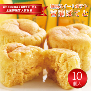 宮浦ぽてと 10個入 スイートポテト 全菓博栄誉大賞受賞 179001