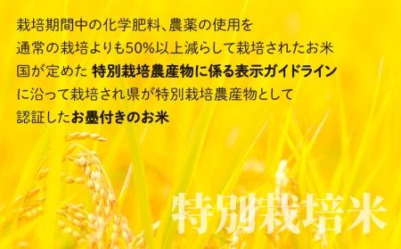 【令和7年産】【3ヶ月定期便】こしひかり 5kg × 3回 計15kg【白米】減農薬・減化学肥料 「特別栽培米」地球にやさしいお米[B-003001]