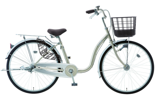 内装3段オートライト付き自転車ディオラ26型アッシュゴールド ※関東地方以外への配送不可 | 自転車 26インチ 3段 変速 オートライト ゴールド 金 チャリ チャリンコ 通勤 通学 日常 買い物 おでかけ 運動 安全 便利 関東限定 おしゃれ かわいい 贈答 ギフト 贈り物 プレゼント 茨城県 古河市 送料無料 _AV40