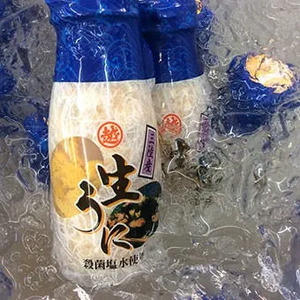 【期間限定・予約受付】 牛乳瓶入り 生うに 180g×3本セット ミョウバン不使用 無添加 塩水 国産 三陸産