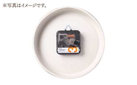 陶磁器製掛け時計 GLAZED CLOCK 『ペールグレー』【杉浦製陶】 インテリア 雑貨 おしゃれ [TAO008]